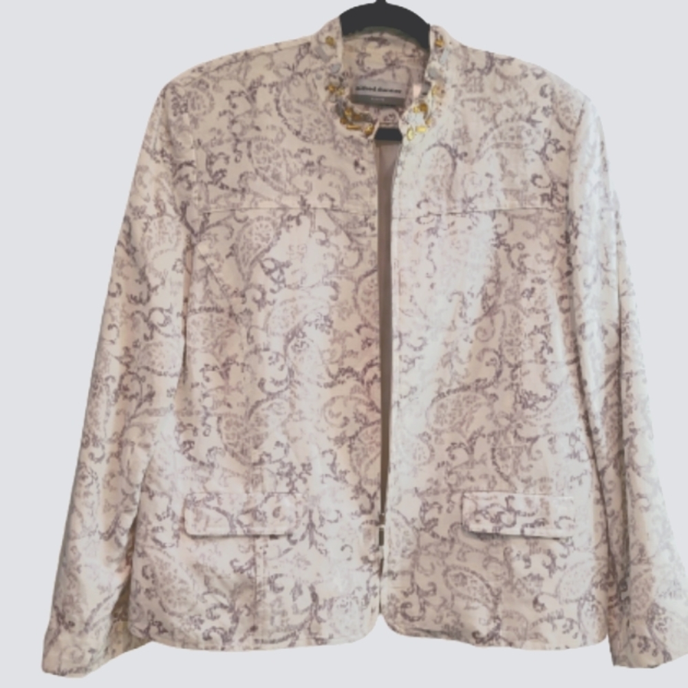 Alfred Dunner Gray Design Jacket 16P